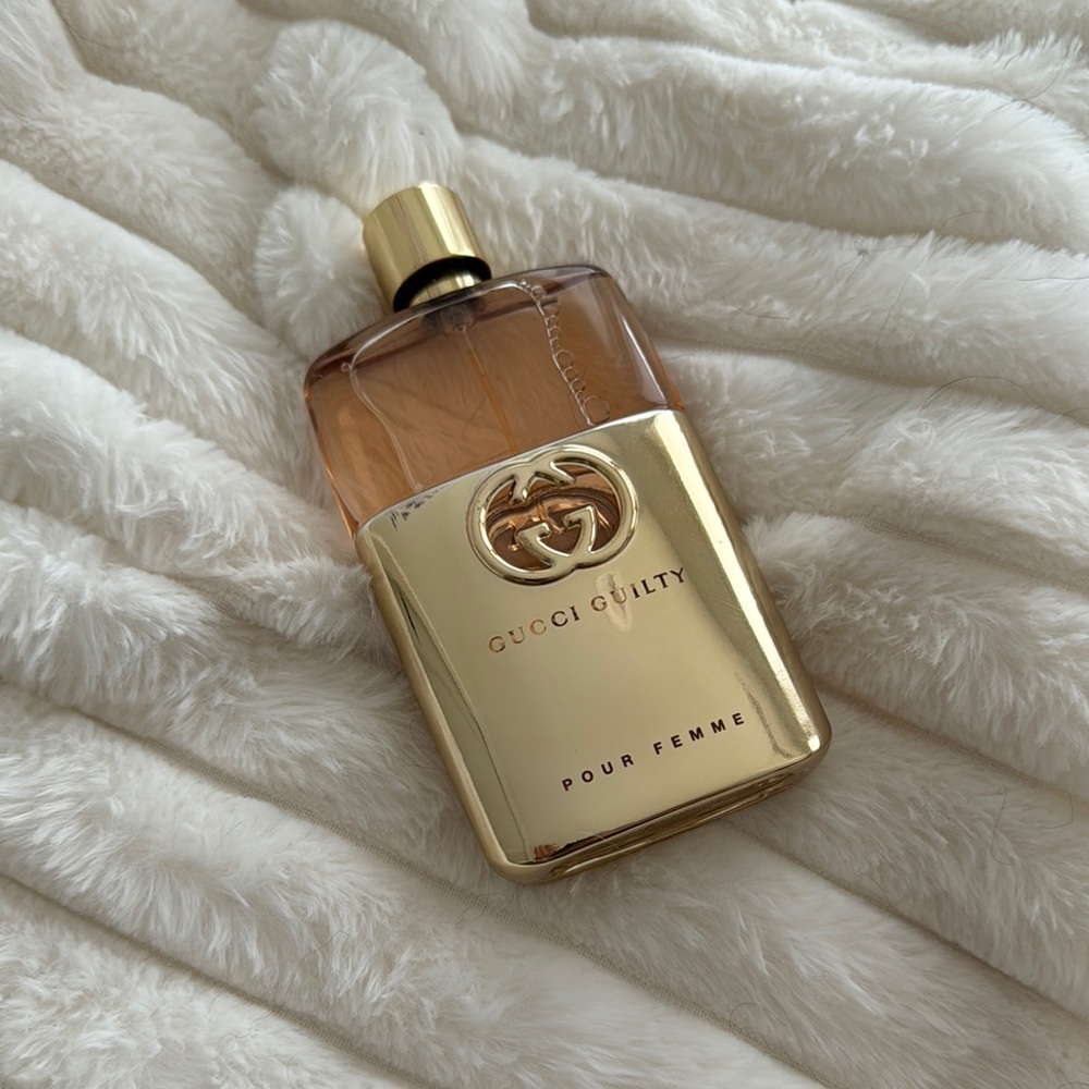 Gucci Guilty Pour Femme Gold and Amber Bottle